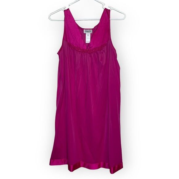 Vanity Fair Pink Night Gown size Small vintage nylon - Picture 1 of 4